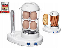 Апарат  2 в 1 для хот-догів + яйцеварка Clatronic HDM 3420 EK