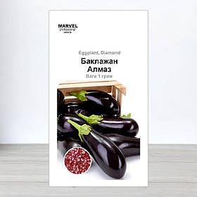 Насіння баклажану Алмаз, Узбекистан, Marvel, 1г (Насіння баклажану)