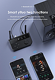 3D Bluetooth 5.3 аудіоресивер оптичний коаксіальний 3,5 мм AUX аналоговий цифровий вихід, фото 7