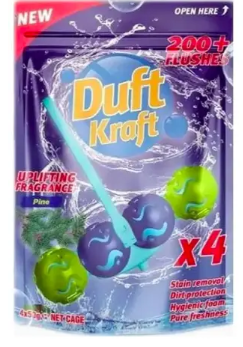 Туалетний блок для унітазу Duft kraft Хвоя 4 шт.