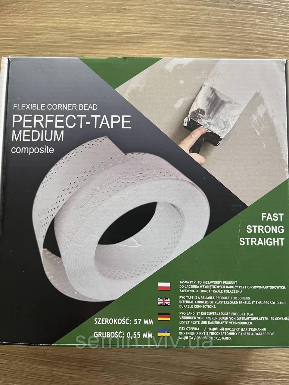 Стрічка для внутрішніх кутів Perfect-TAPE Medium 30м пог, фото 1
