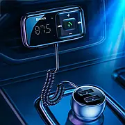 Автомобільний ФМ блютуз модулятор для автомагнітоли в машину Baseus S-16 Usb трансмітер Fm для автомобіля