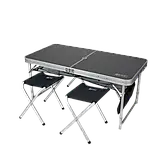 Стіл GC у комплекті 4 стільці (з отвором для парасольки), фото 2