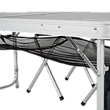 Стіл GC у комплекті 4 стільці (з отвором для парасольки), фото 6