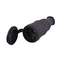 Гніздо штепсельне FAR каучукова із заземленням 16 А, 250 В F49