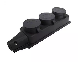 Колодка потрійна FAR IP54 каучук із заземленням F280