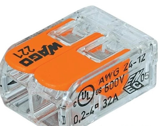 Клемник Wago на 2 дроти оригінальний, фото 1