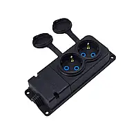 Розетка подвійна каучукова Bylion (Туреччина)