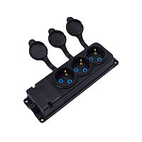 Розетка потрійна каучукова Bylion (Туреччина)