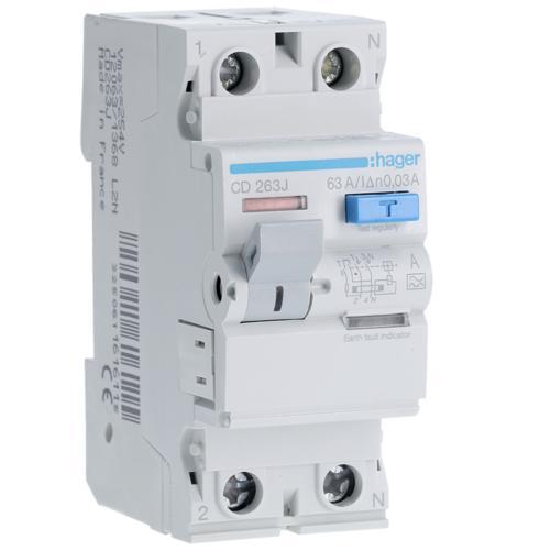 УЗО 40A 100mA 6kA тип A 2 р CE240J Hager, фото 1