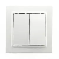 Вимикач двоклавішний Giselt Milana G8002