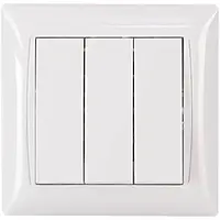 Вимикач триклавішний Giselt Milana G8003