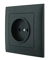 Розетка чорна Giselt Milana G8029