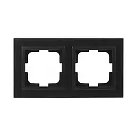 Рамка подвійна чорна Giselt Milana G-B9220