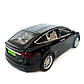 Машинка металева Tesla Model x 90D Тесла чорна 1:24 світло звук відкриваються двері баг капот резинові колеса 21*7*10 см (AP-2048), фото 8