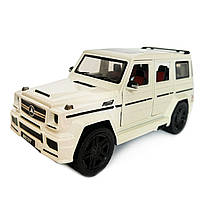 Машинка металева Mercedes-Benz G65 AMG Гелендваген Мерседес білий 1:24 світло, інерція, відкриваються двері, багажник, капот,, фото 2