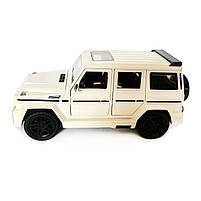 Машинка металева Mercedes-Benz G65 AMG Гелендваген Мерседес білий 1:24 світло, інерція, відкриваються двері, багажник, капот,, фото 3