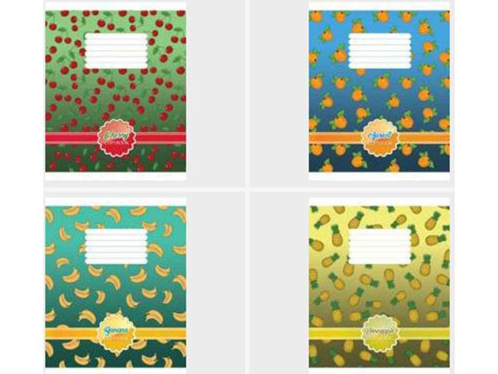 Зошит 18 клітинка Green (20шт) арт.2960к Фруктове асорті ТМ МРІЇ ЗБУВАЮТЬСЯ FG