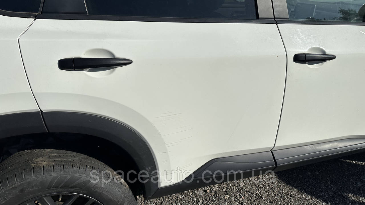 Дверь задняя правая Nissan Rogue T33 2021-2024 год б/у оригинал в хорошем состоянии цвет QAK БЕЛЫЙ