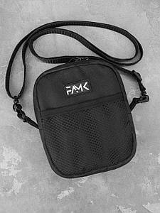 Маленька сумка месенджер (через плече) для чоловіків та жінок FAMK MBR5 , Чорний