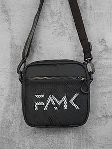 Сумка через плече для чоловіків та жінок FAMK SQR4 , Чорний
