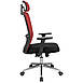 Сіткове офісне крісло з підлоговим сидіння чорне спинка червона сітка Експерт Expert Хром Richman, фото 6