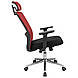 Сіткове офісне крісло з підлоговим сидіння чорне спинка червона сітка Експерт Expert Хром Richman, фото 4