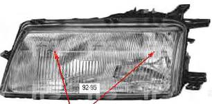 Фари передні для Opel Vectra A '88-95