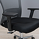 Сіткове офісне крісло з підлоговим сидіння чорне спинка сіра сітка Експерт Expert Хром Richman, фото 9