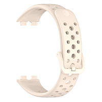 Силіконовий ремінець для Huawei Band 8 (ASK-B19) | HMU | 18 мм | бежевий