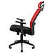 Сіткове офісне крісло з підлоговим сидіння чорне спинка червона сітка Експерт Expert Пластик Richman, фото 3