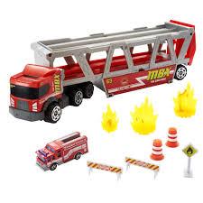 Вантажівка-транспортер Матчбокс Дорожня пригода Matchbox fire rescue hauler hhj12