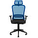 Сіткове офісне крісло з підлоговим сидіння чорна спинка синя сітка Експерт Expert Пластик Richman, фото 9