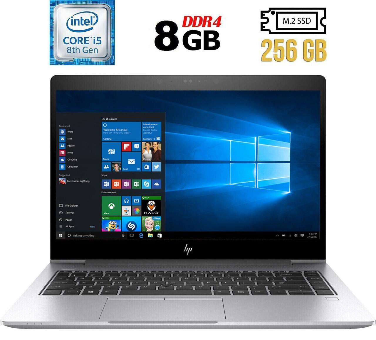 Ультрабук Б-клас HP EliteBook 840 G5/ 14" (1920x1080)/ Core i5-8350U/ 8 GB RAM/ 256 GB SSD/ UHD 620