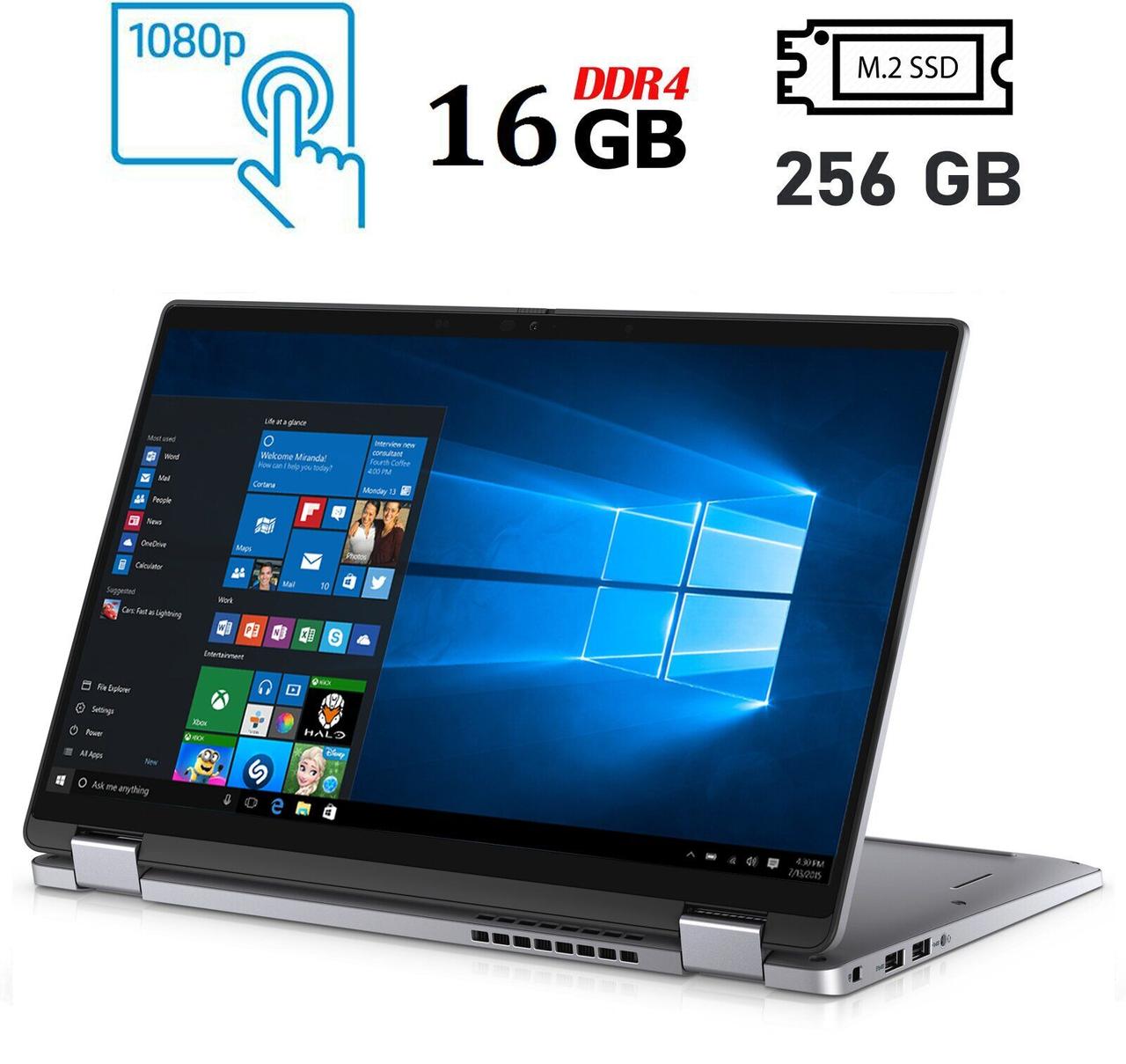 Ноутбук Б-клас Dell Latitude 7410 2-in-1/ 14" 1920x1080 Touch/ i7-10610U/ 16GB RAM/ 256GB SSD/ UHD