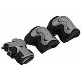 Комплект захисний SportVida 3 в 1 SV-KY0007-L Size L Grey/Black, фото 5