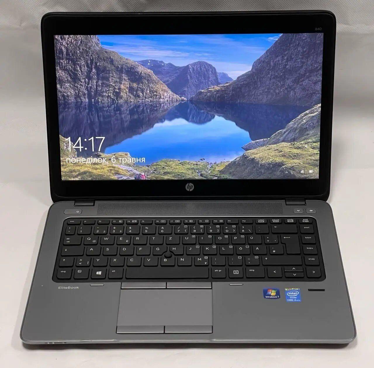 Б/в Ноутбук Б-клас HP EliteBook 840 G1 14" 1600x900| Core i5-4300U| 8 GB RAM| 500 GB HDD| HD 4400
