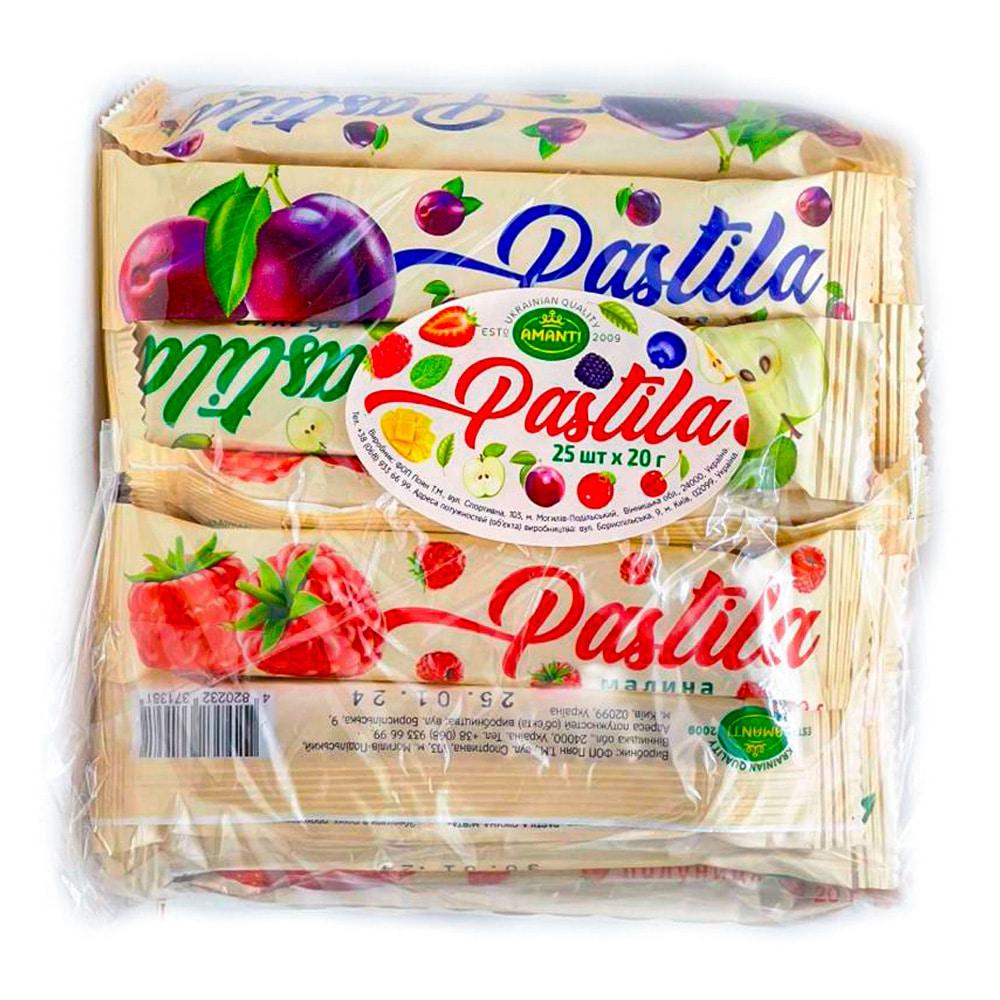 Цукерки Пастила Фруктова Amanti асорті 25шт