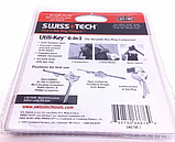 Оригінал Ключ-мультитул Swiss-Tech 6 в 1 брелок із нержавки Utili-key, фото 2