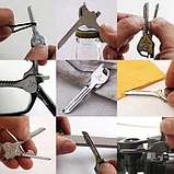 Оригінал Ключ-мультитул Swiss-Tech 6 в 1 брелок із нержавки Utili-key, фото 3