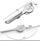 Оригінал Ключ-мультитул Swiss-Tech 6 в 1 брелок із нержавки Utili-key, фото 8