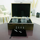 Подарунковий набір Куля 2 склянки та 6 каменів для охолодження віскі в дерев'яній коробці, фото 6