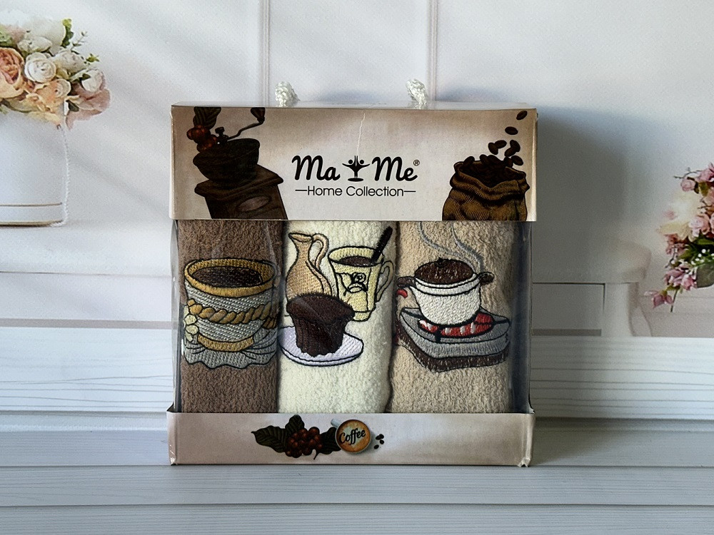 Mame cofe 3в1 Махрові рушники 30х50см. Бавовна. Туреччина. (42825555), фото 1