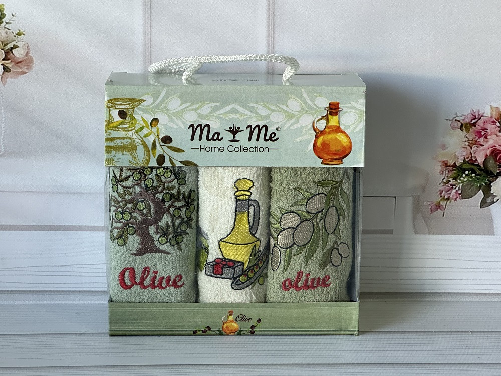 Mame olive 3в1 Махрові рушники 30х50см. Бавовна. Туреччина. (42825558), фото 1