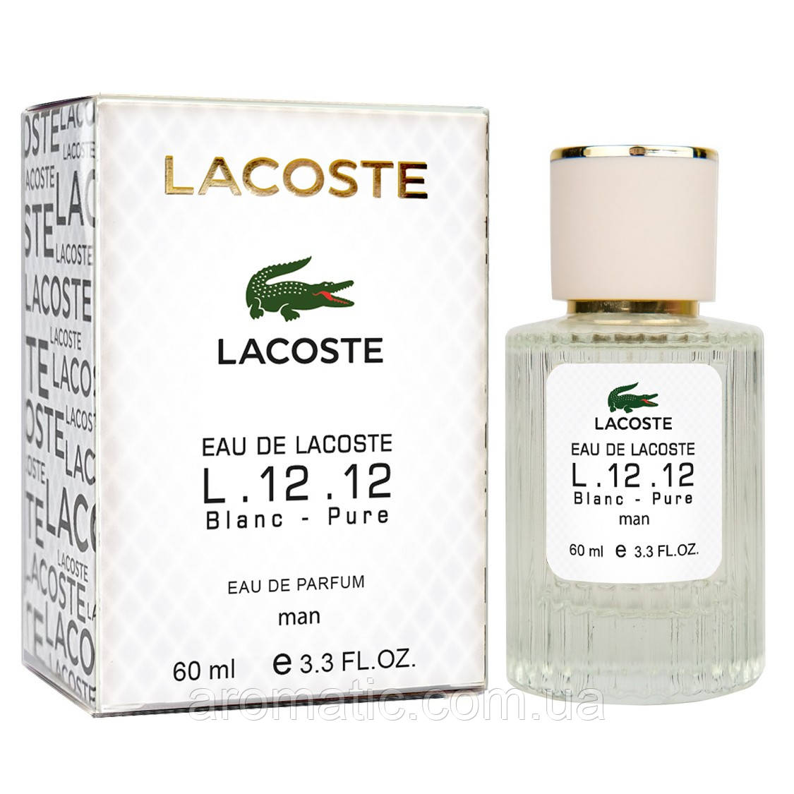 Парфуми чоловічі Lacoste Eau de L.12.12 Blanc-Pure 60 мл
