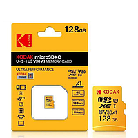 Карта памяти Kodak micro SD 128 Gb U3 A1 class 10