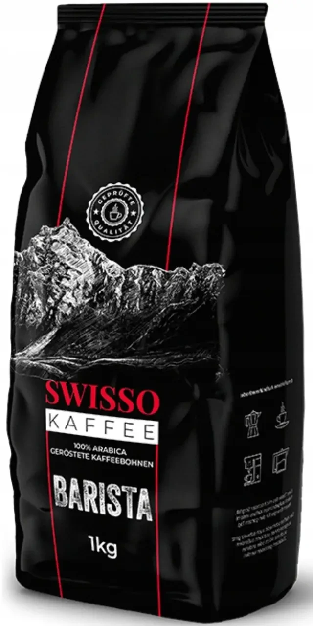 Кава в зернах Swisso Kaffee Barista 1кг 100% арабіка Свіссо, фото 1
