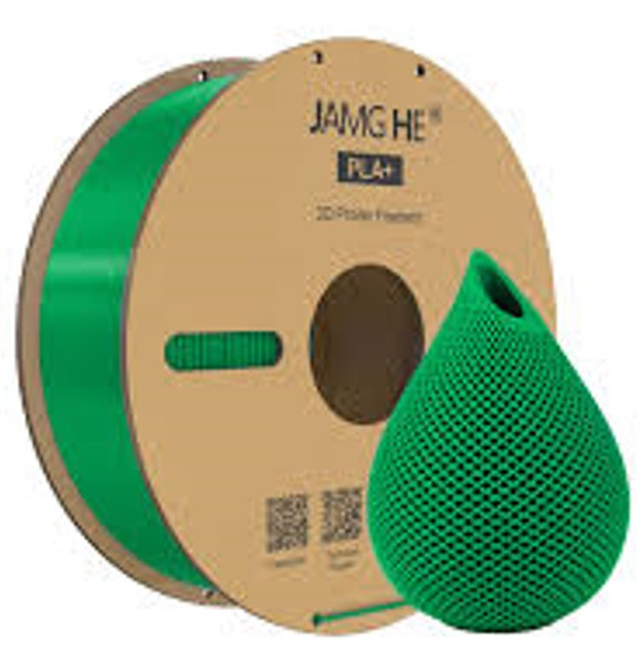 Пластик в котушці для 3D друку ​​PLA+ Jamg He 1,75 мм 1 кг трав'яний зелений