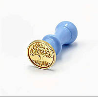 Штамп для сургучу металевий з ручкою пластиковою ДЕРЕВО багатства ( за 1 шт)