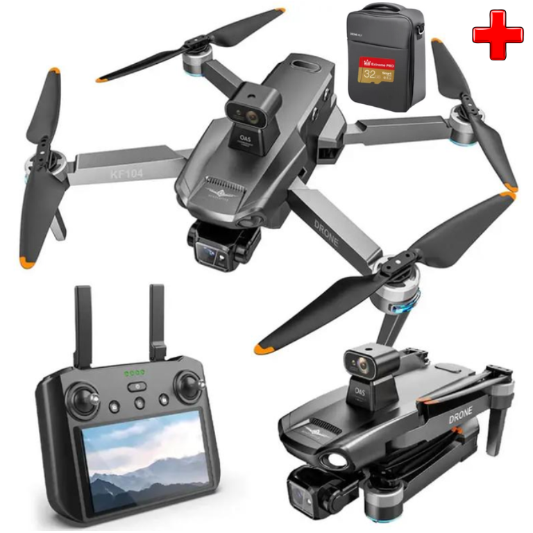 Квадрокоптер Kfplan KF104 Max дрон з 4K та HD-камерами, ESC, 5G WI-FI ...